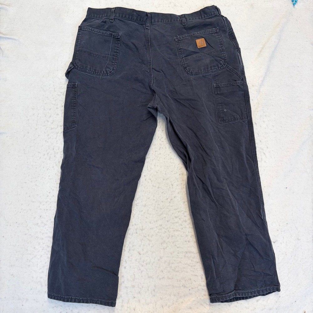 Carhartt B11-MDT Work Pants Mens 42x30 Blue Canvas Carpenter Loose Original Fit